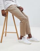Moss London Stretch Skinny Chino In Sand-brown