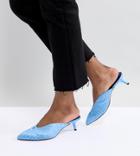 Stradivarius Blue Spot Mule