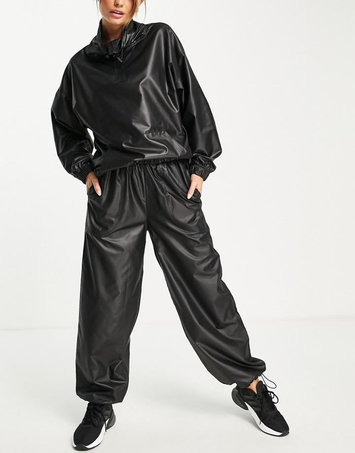 Asos 4505 Outdoor Cargo Pants With Low Rise In Ripstop-black