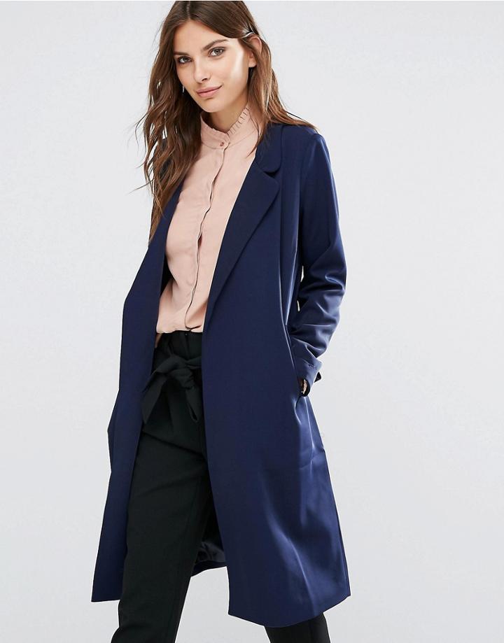 Y.a.s Anna Trenchcoat - Navy