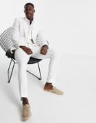 Asos Design Super Skinny Suit Pants In White