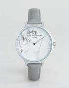 Elie Beaumont Gray Watch With Marble Dial - Gray