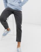 Asos Design Classic Rigid Jeans In Washed Black