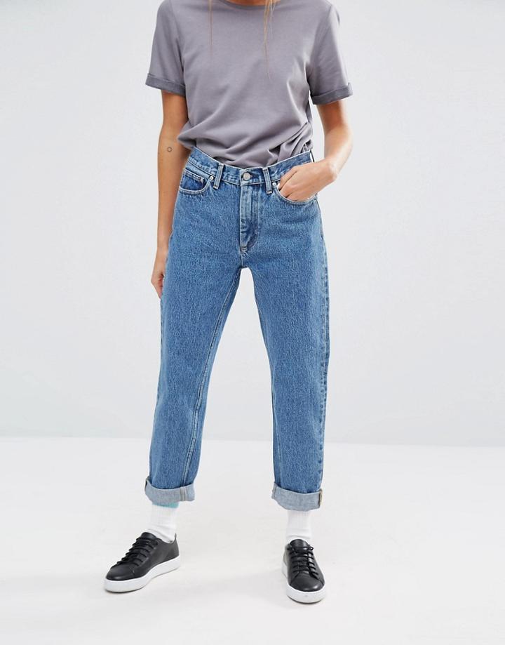 Carhartt Wip High Rise Carrot Mom Jeans - Blue