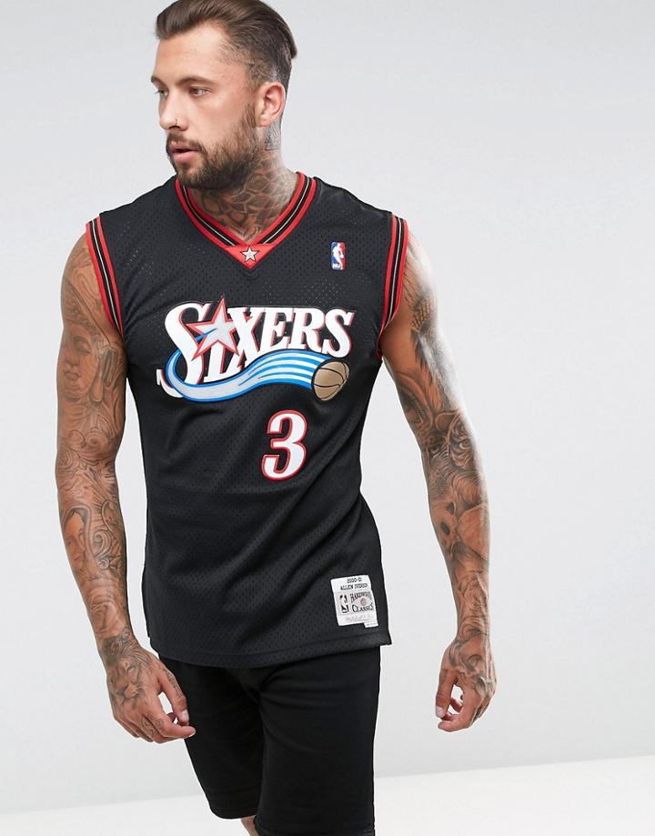 Mitchell & Ness Nba Philidelphia 76ers Swingman Tank - Black