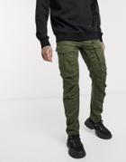 G-star Rovic Zip 3d Straight Tapered Fit Pants In Khaki-green