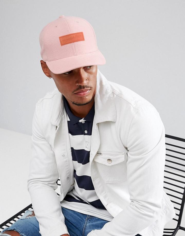 Mitchell & Ness Gum Snapback Cap In Pink - Pink