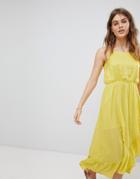 Sundress Cami Frill Maxi Dress - Yellow
