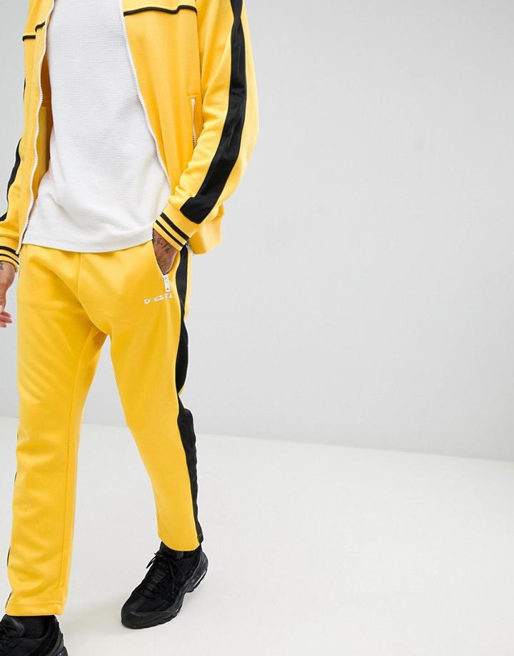 Diesel P-ska Side Stripe Joggers Yellow Co-ord - Yellow
