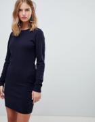 Only Knitted Crew Neck Dress - Navy