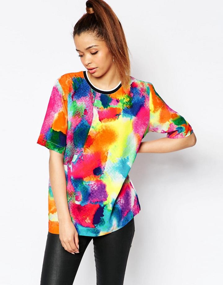 Jaded London Watercolour T-shirt - Multi