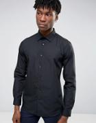 Burton Menswear Slim Black Shirt - Black