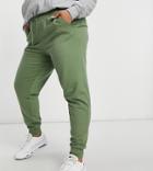 Influence Plus Coordinating Sweatpants In Soft Khaki-green
