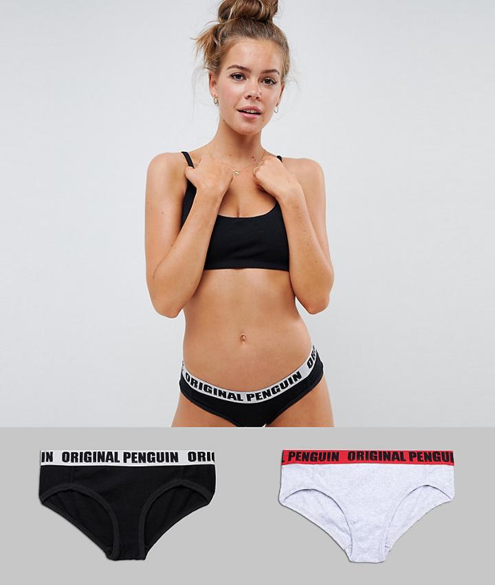 Penguin 2 Pack Rib Shorts - Multi