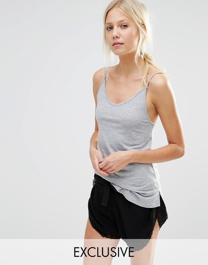 Nocozo Gray Cami Tank - Light Gray