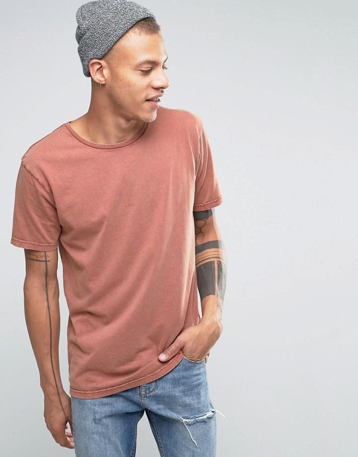Quiksilver Acid Wash T-shirt - Orange