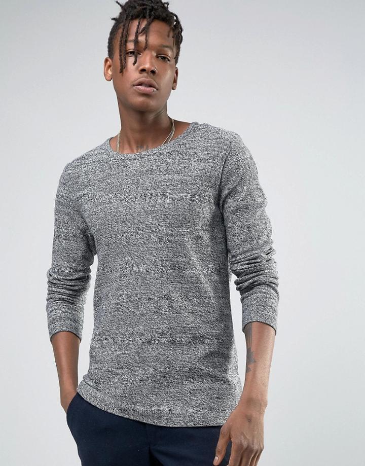 Selected Sweater In 100% Cotton - Black