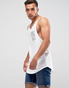 Only & Sons Tank With Print Pocket - White