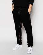 True Religion Zip Edge Tapered Joggers - Jet Black