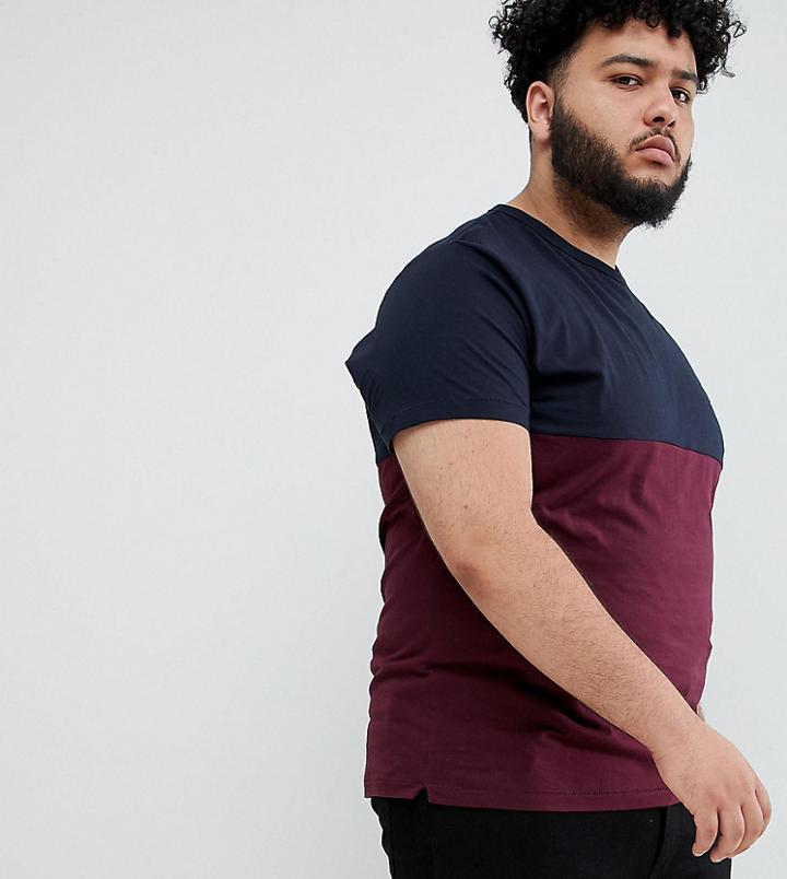 French Connection Plus Contrast Color Block T-shirt