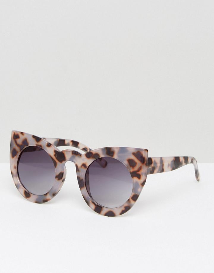 7x Chunky Tortoiseshell Sunglasses - Brown