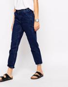 Bethnals Murphy Tapered Straight Leg Boyfriend Jeans - Blue