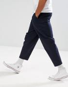 Hymn Narrow Pleat Pants - Navy