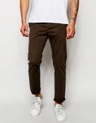 New Look Slim Fit Chinos - Green