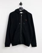 Abercrombie & Fitch Lifelike Icon Logo Full Zip Hoodie In Black