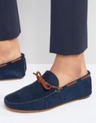 Bobbies Le Fanfaron Suede Loafers - Navy