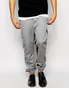 Asos Slim Joggers With Contrast Panels - Gray