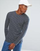 Minimum Striped Long Sleeve T-shirt - Navy