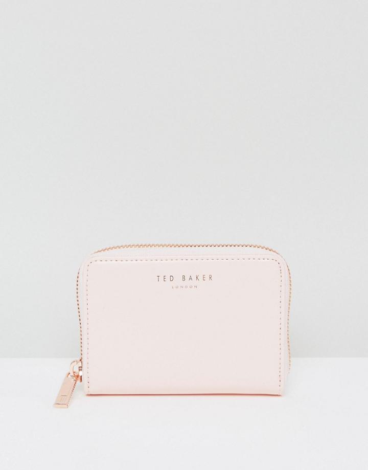 Ted Baker Beryl Color Block Zipped Mini Purse - Pink