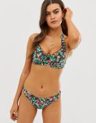 Pour Moi Heatwave Floral Bikini Bottom In Multi - Multi