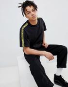 Cheap Monday Tape Logo T-shirt Black - Black