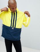 Adidas Originals Authentic Overhead Windbreaker In Yellow Dh3842 - Yellow