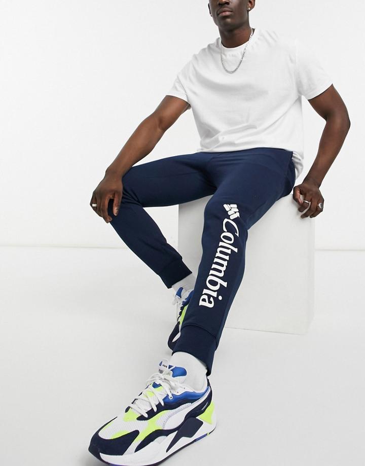 Columbia Csc Logo Fleece Sweatpants In Navy
