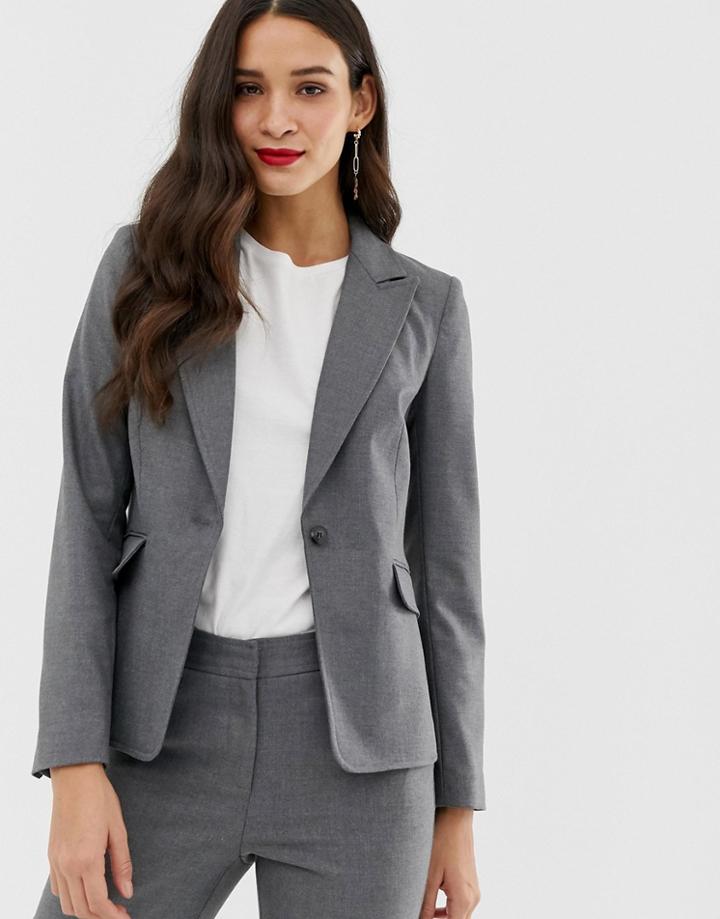 Oasis Blazer In Gray - Gray