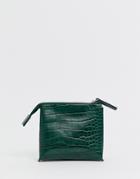 French Connection Lea Croc Zip Ladies' Wallet-green