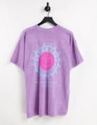 New Look Oversized T-shirt With Back Print In Purple