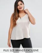 Pink Clove Metallic Cami - Gold
