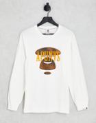 Aape By A Bathing Ape Hip Hop Print Long Sleeve Top In Off White