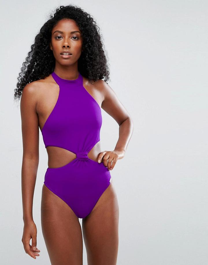 Free Society Knot Swimsuit - Purple