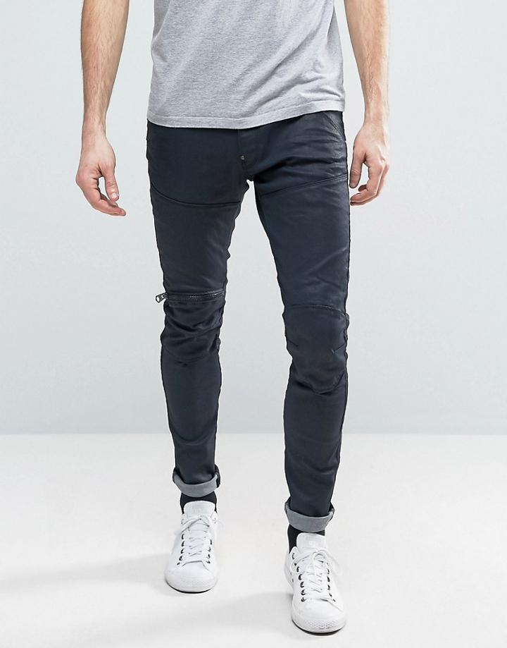 G-star 5620 3d Zip Knee Super Slim Pant - Blue