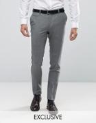 Number Eight Savile Row Skinny Smart Pant In Check - Green
