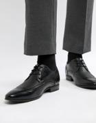 New Look Faux Leather Brogue With Embossed Detail In Black - Black