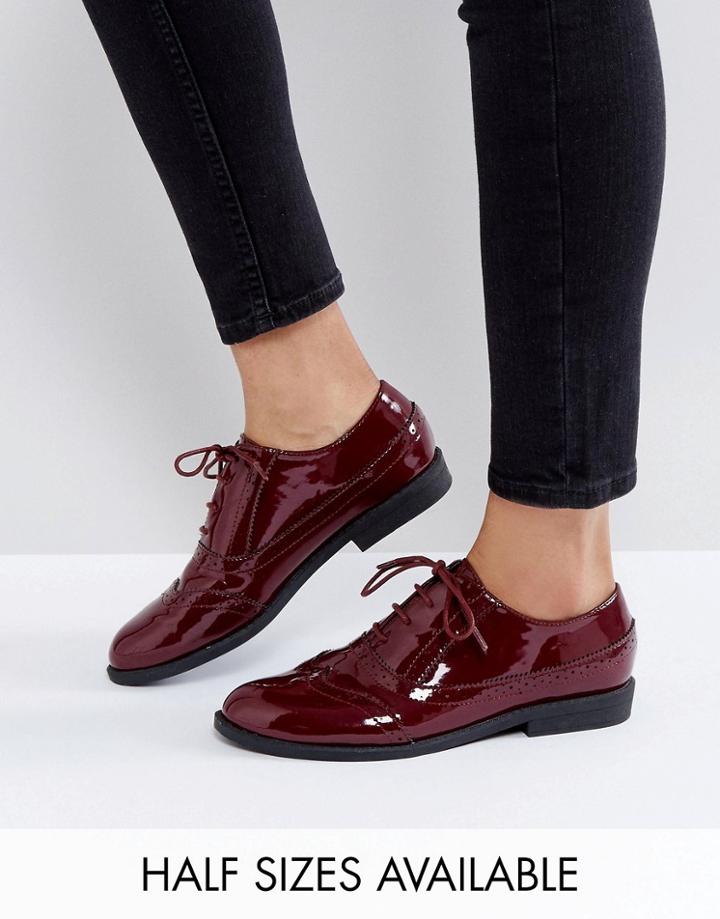 Asos Mayhem Flat Shoes - Red