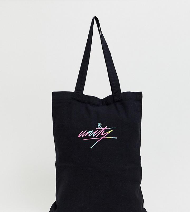 Asos Design X Glaad & Unisex Unity Tote Bag-black