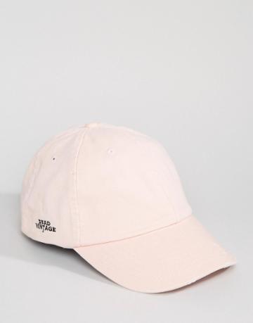 Dead Vintage Distressed Cap - Pink
