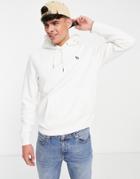 Abercrombie & Fitch Signature Icon Logo Overhead Hoodie In White